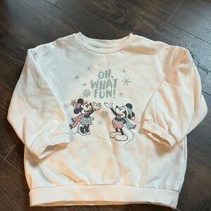 H&M Cream Sweatshirt with Playful Characters